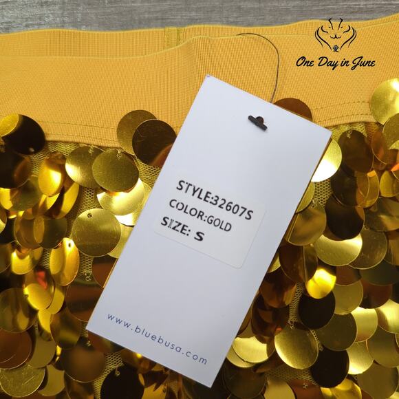 blue b. Pull On Sequin Mini Skirt Size S - Picture 2 of 5